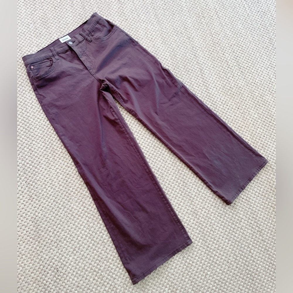 Hudson Jeans Women’s Size 28 Brown Rosalie High Rise Wide Leg Ankle Pants